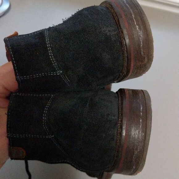 Lloyd Dalbert Suede Black lace up oiled suede boots Germany Men's 10US - Picture 6 of 9